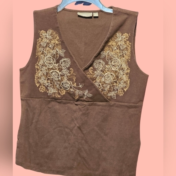 Croft & Barrow sleeveless top sz PL - Picture 1 of 5